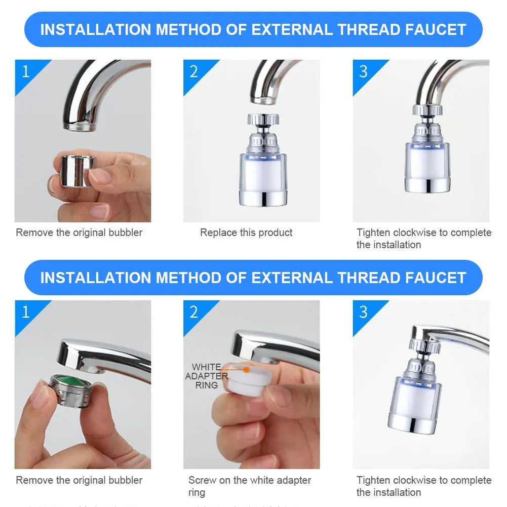 Filtro Purificador de Agua para Grifo